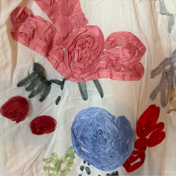 Anthropologie retro fit & flare, embroidered skirt w/ tulle petit coat attached. - Picture 5 of 9